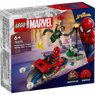 LEGO SUPER HEROES MARVEL MOTORCYCLE CHASE  SPIDERMAN VS DOC OCK 