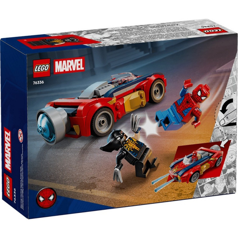 LEGO SUPER HEROES MARVEL SPIDERMAN CAR VS VENOMIZED 