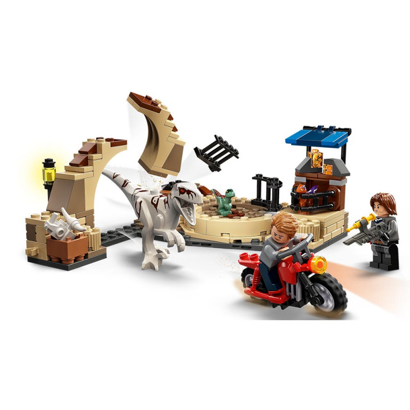 LEGO JURASSIC WORLD ATROCIRAPTOR DINOSAUR: BIKE CHASE