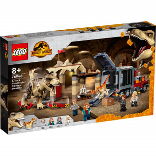 LEGO JURASSIC WORLD T. REX & ATROCIRAPTOR DINOSAUR BREAKOUT 