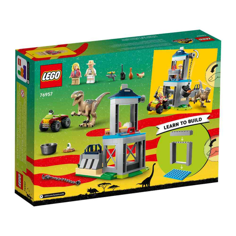 LEGO JURASSIC WORLD VELOCIRAPTOR ESCAPE