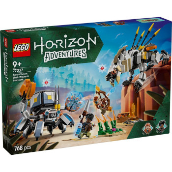 LEGO HORIZON ALOY AND VARL VS SHELL-WALKER AND SAWTOOTH 