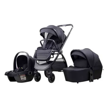 LA MAMA TRIO KOLICA ZA BEBE 3U1 BLACK