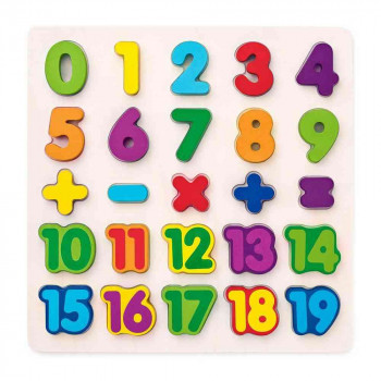 WOODY PUZZLE - BROJEVI + OPERACIJE 