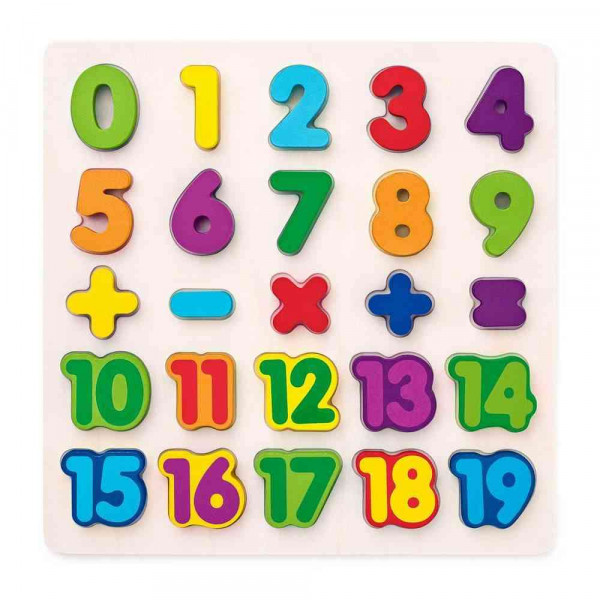 WOODY PUZZLE - BROJEVI + OPERACIJE 