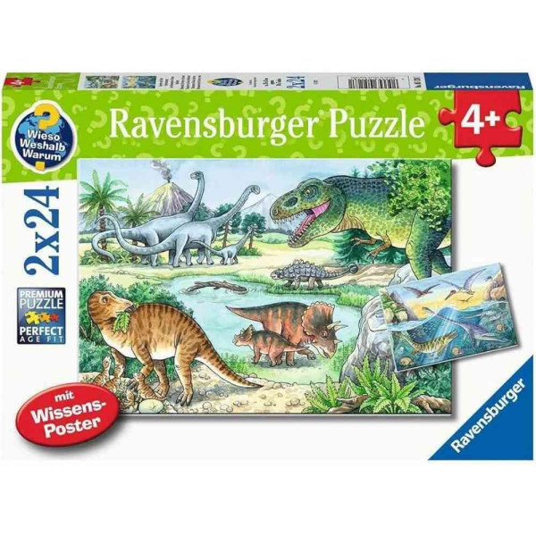 RAVENSBURGER PUZZLE (SLAGALICE) - DINOSAURUSI NA SVOM STANISTU 