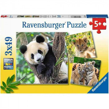 RAVENSBURGER PUZZLE (SLAGALICE) – PANDA, TIGAR, LAV 