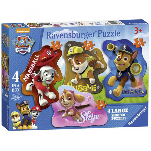 RAVENSBURGER PUZZLE PAW PATROL  4 U 1  PUZLE U OBLIKU 