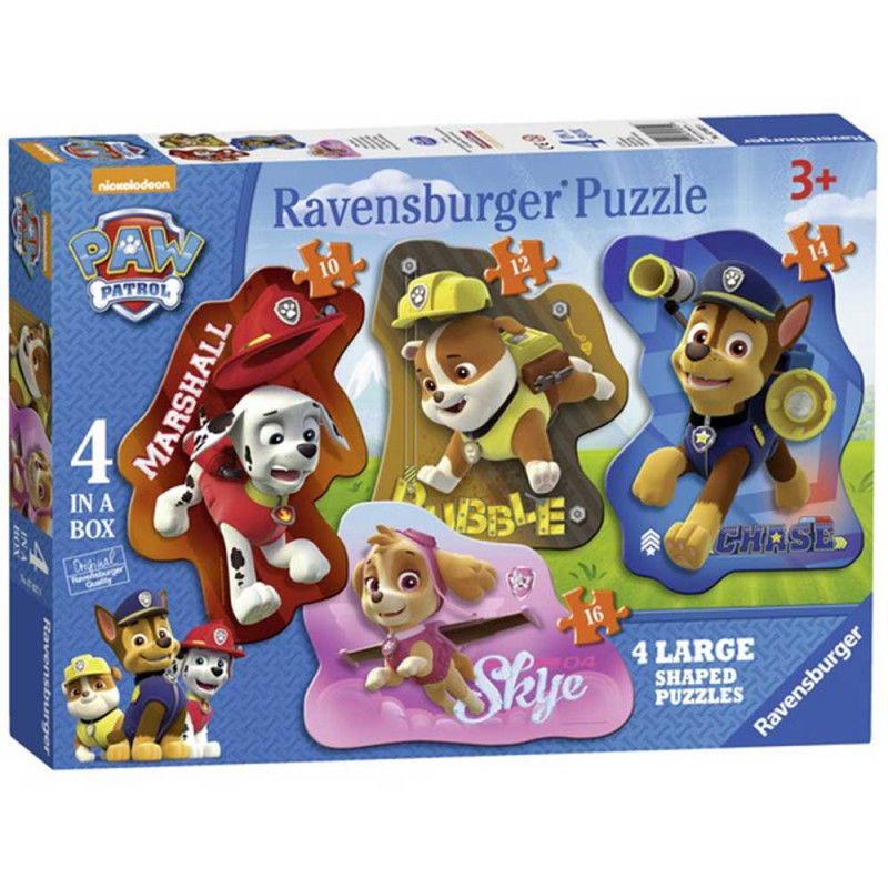 RAVENSBURGER PUZZLE PAW PATROL 4 U 1 PUZLE U OBLIKU