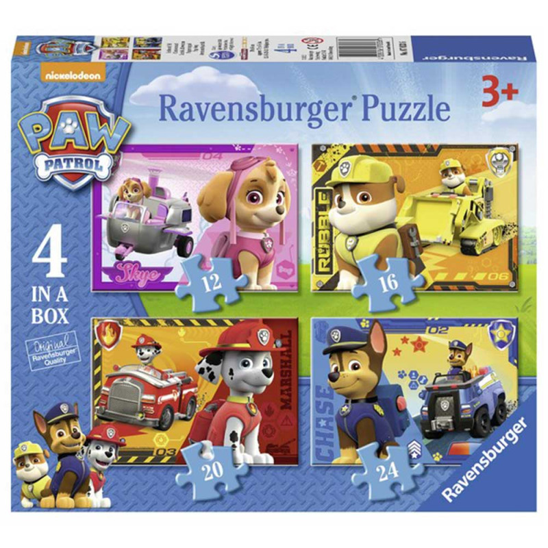 RAVENSBURGER PUZZLE PAW PATROL  4 U 1 