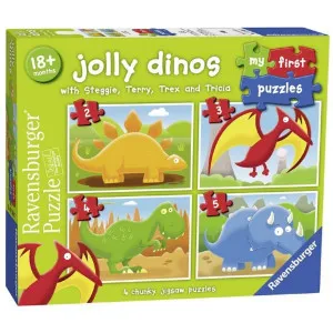RAVENSBURGER MOJE PRVE PUZZLE 4 U 1 DINOSAURUSI 