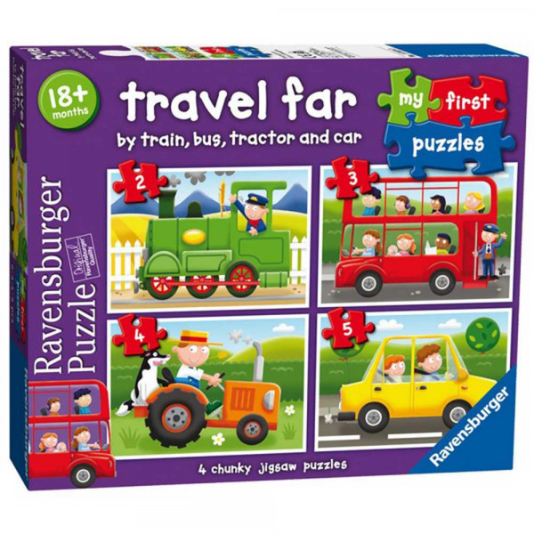 RAVENSBURGER PUZZLE MOJE PRVE PUZLE 4 U 1 PREVOZNA SREDSTVA 