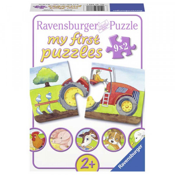 RAVENSBURGER PUZZLE MOJE PRVE PUZLE 9 U 1 NA FARMI 