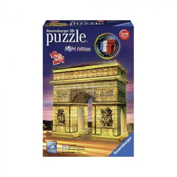 RAVENSBURGER 3D PUZZLE TRIJUMFALNA KAPIJA NOC 