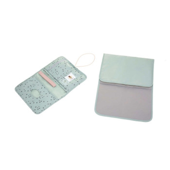 LASSIG TORBA SA PODLOGOM ZA PRESVLACENJE FLORAL MINT 