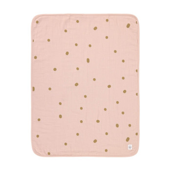 LASSIG CEBE MUSLIN DOTS POWDER PINK (75 X 100 CM) 