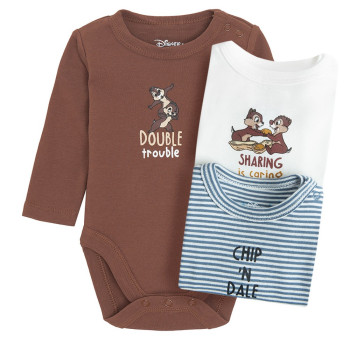 COOL CLUB BODI DUG RUKAV 3KOM CHIP&DALE 