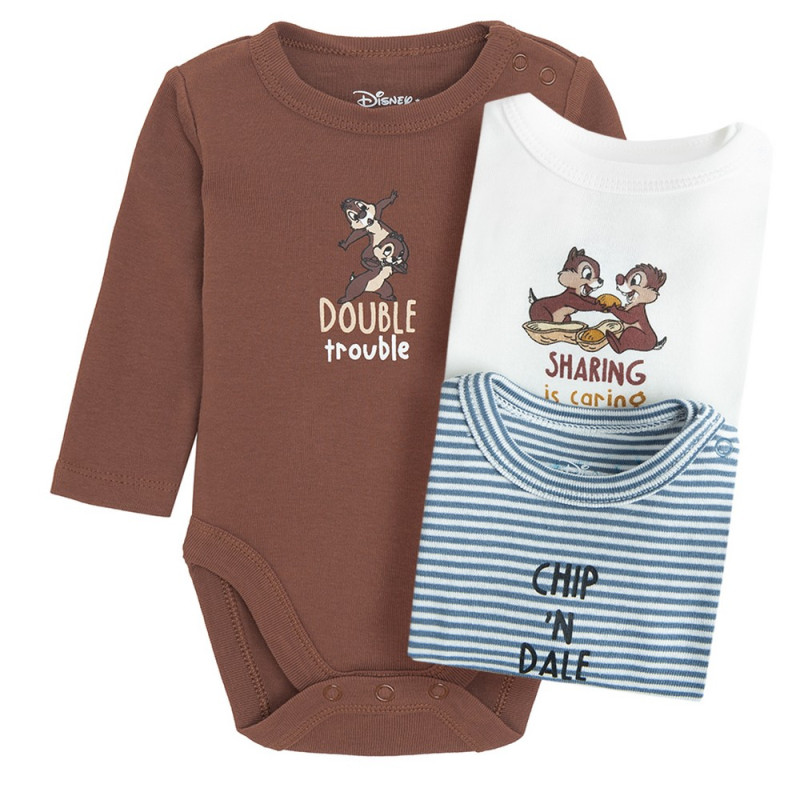 COOL CLUB BODI DUG RUKAV 3KOM CHIP&DALE