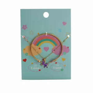 LUNA OGRLICA I NARUKVICA UNICORN SET