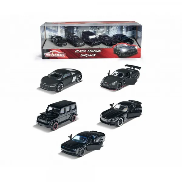 MAJORETTE BLACK EDITION 5 VOZILA GIFTPACK 