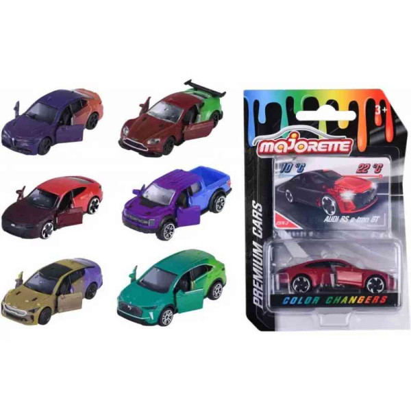 MAJORETTE COLOUR CHANGERS 7.5 CM ASST 