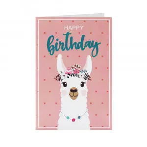 CESTITKA HAPPY BIRTHDAY LAMA 