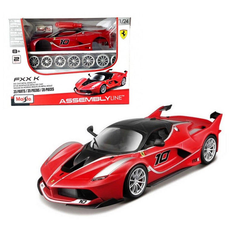 MAISTO VOZILO 1:24 FERRARI ASSEMBLY LINE, ASSORTED. 