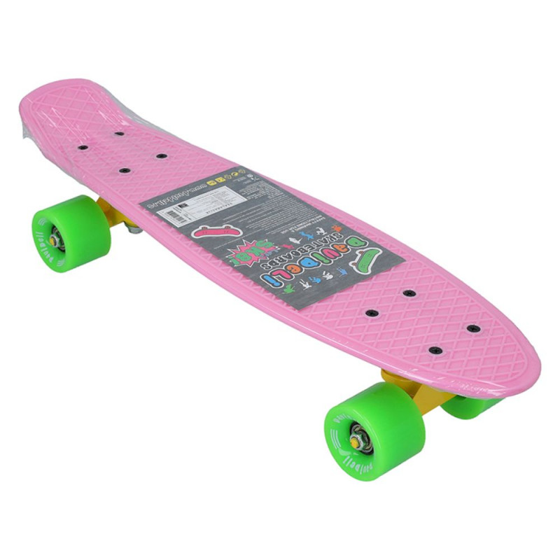 DAVIDELI SKEJT SKATY NUDE PINK/GREEN/YELLOW
