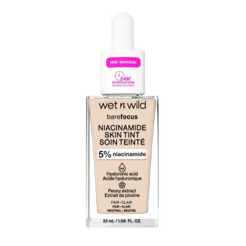 WET N WILD BARE FOCUS NIACINAMIDE SKIN TINT TONIRANI SERUM FAIR 32ML 