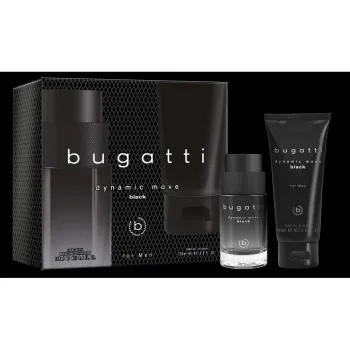BUGATTI DYNAMIC MOVE BLACK MUŠKI SET TOALETNA VODA 100 ML I GEL ZA TUŠIRANJE 200 