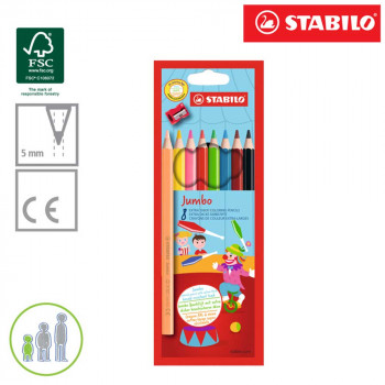 STABILO JUMBO DRVENE BOJICE 1/8 