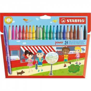 STABILO POWER FLOMASTERI DEBLJI VRH 1/24 