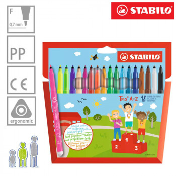 STABILO 378/1-12-01 STABILO TRIOA-Z FLOMASTERI  TANJI VRH 1/18 