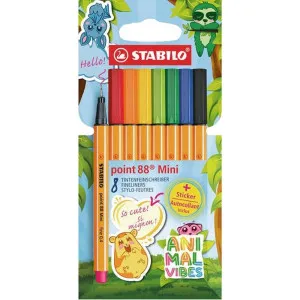 STABILO ANIMAL VIBES POINT 88 TANKI FLOMASTER 0.4 MM 1/8