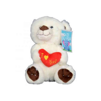 DIZI TOYS PLISANA IGRACKA 20CM MEDA SA SRCEM, 0 I 