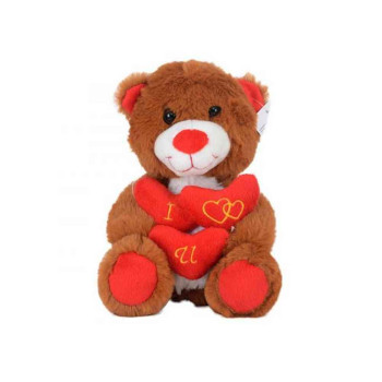 DIZI TOYS PLISANA IGRACKA 20CM MEDA SA SRCEM, 0 I 