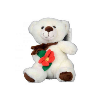 DIZI TOYS PLISANA IGRACKA 20CM MEDA SA CVETOM, 0 I 