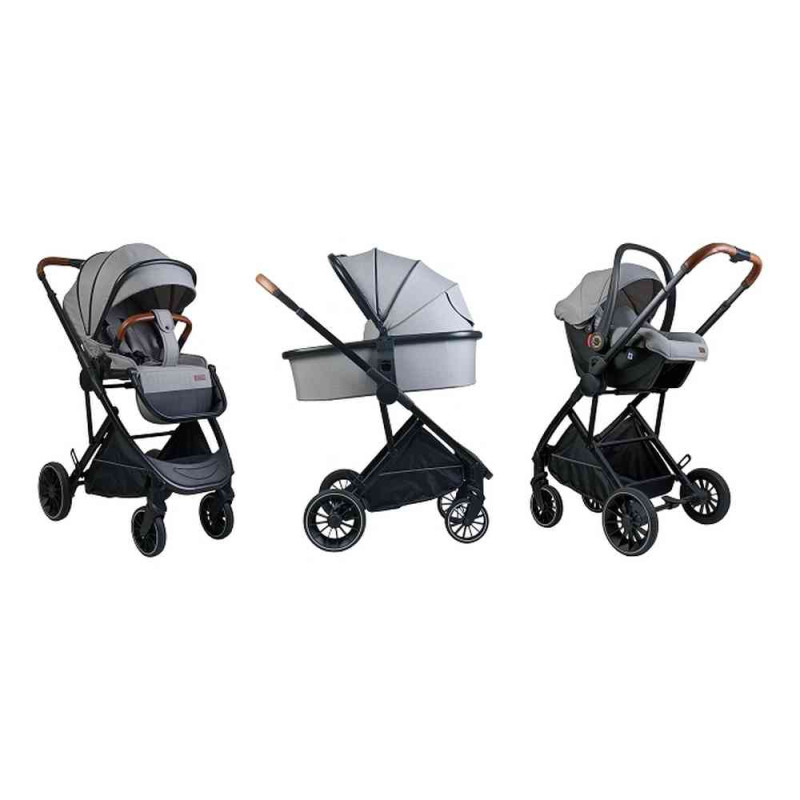 BBO KOLICA ZA BEBE 3U1 NEO (BD801) - LIGHT GREY 