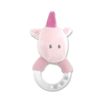 LORELLI PLISANA IGRACKA ZVECKA RING - UNICORN PINK 