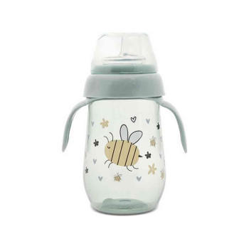 LORELLI SOLJA NON-SPILL WIDE NECK MY FRIEND - ICEBERG GREEN (260ML) 