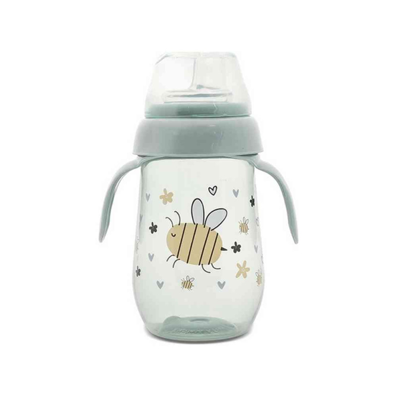 LORELLI SOLJA NON-SPILL WIDE NECK MY FRIEND - ICEBERG GREEN (260ML) 