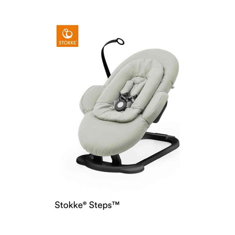 STOKKE STEPS BOUNCER - SOFT SAGE BLACK