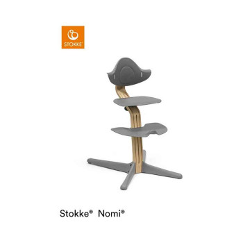 STOKKE STOLICA (HRANILICA) NOMI - OAK GREY 
