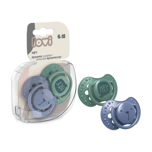 LOVI SILICONE DYNAMIC VARALICA 6-18M (2KOM) - HEY BOY 