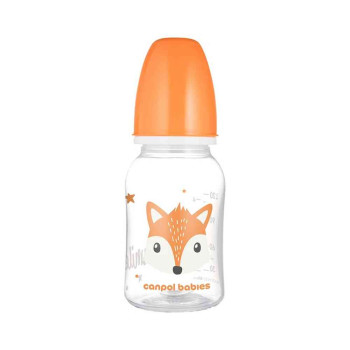 CANPOL BABIES FLASICA CUTE ANIMALS 120ML (11/851) - ORANGE 