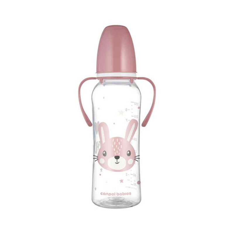 CANPOL BABIES FLASICA CUTE ANIMALS SA RUCKAMA 250ML (11/845) - PINK 