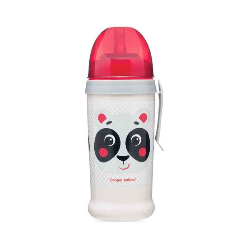 CANPOL BABIES SPORTSKA SOLJA HELLO LITTLE 350ML (12M I ) - BEIGE 56/510