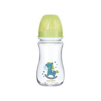 CANPOL BABIES FLASICA 240ML SIROKI VRAT, ANTIKOLIK - EASY START- EXOTIC ANIMALS 