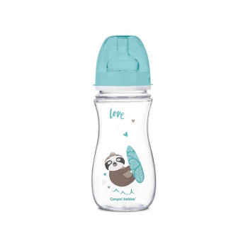 CANPOL BABIES FLASICA 300ML SIROKI VRAT, ANTIKOLIK - EASY START- EXOTIC ANIMALS 
