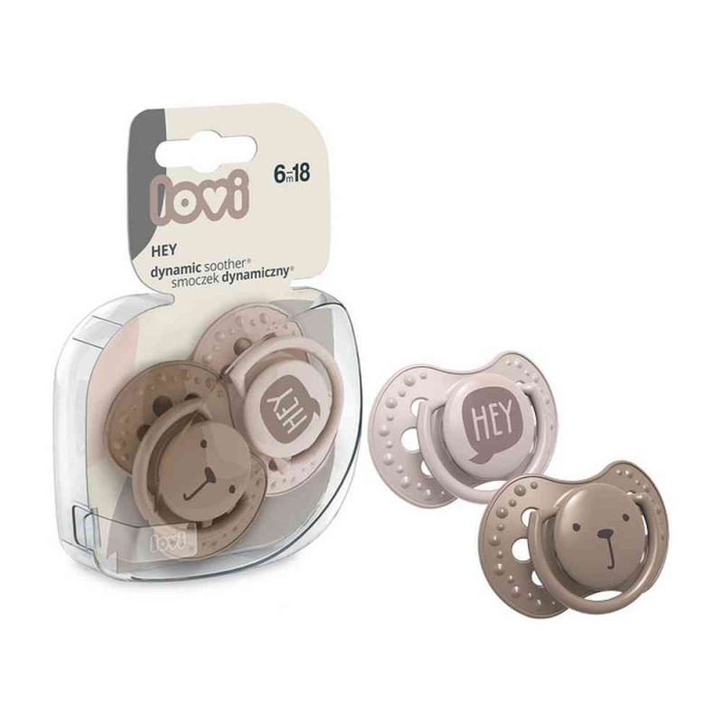 LOVI SILICONE DYNAMIC VARALICA 6-18M (2KOM) - HEY GIRL